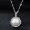 Natural Pearl Pendant Necklace for Women Charm Pearl Jewelry 925 Sterling Silver Jewelry Fashion Necklaces 2020