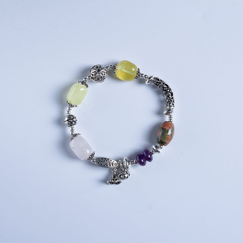 100% Natural Amber Beeswax Bracelet Lapel Fashion Handle 925 Sterling Silver Accessories Original Handmade Jewelry br4019