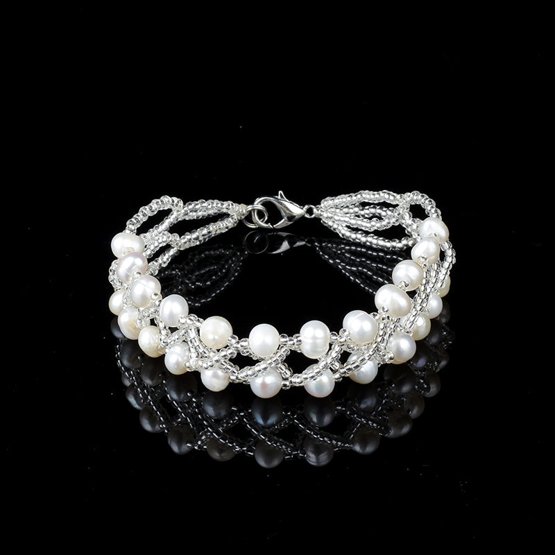 Alien irregular European and American popular natural pearl bracelet mixed with personalized women jewelry
