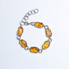 Certificated Genuine natural amber Bracelets ethnic sterling silver bracelets identification design factory direct specia