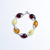 Exquisite Top Quality 925 Sterling Silver Amber for Woman Bracelet Internal flow pattern Jewelry package mail