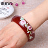 Free shipping authentic Brazilian natural red agate bracelet multicolor bracelet Korean female models hand-carved Fashion