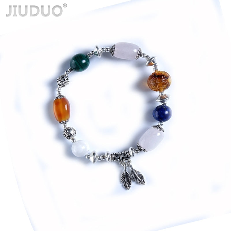 Nice guy original pure natural amber beeswax diy hand string bracelet bead pendant original stone polished female custom