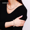 Quality female models natural pearl necklace luxury piece suit fitted to ensure offer