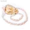Romantic Engagement Jewelry Set for Women Pearl Necklace Bracelet Jewellery Sets Bijoux Mariage Girl Gift JS10