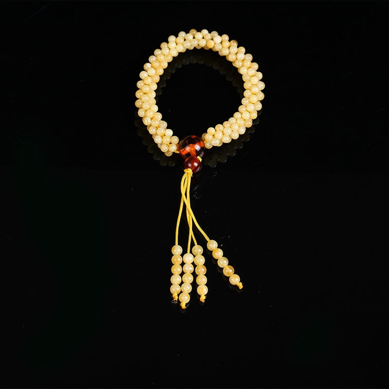 Unique super burst 100% Natural amber beeswax multi-treasure hand string bracelet lady genuine noble grade BT037