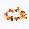 Unique super burst 100% Natural amber beeswax multi-treasure hand string bracelet lady genuine noble grade BT034