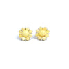 authentic elegant natural amber beeswax sterling silver gold earrings