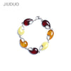 bracelet natural Baltic amber beeswax female bracelet 925 silver inl to support the re-examination