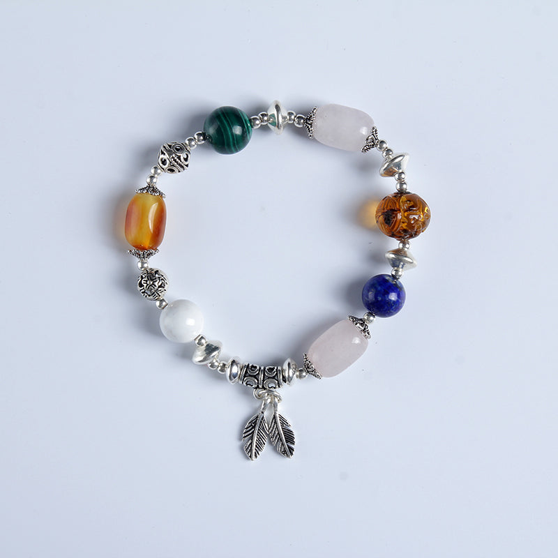 bracelets 925 sterling silver 100% natural amber classic beeswax bracelets for women fine jewelry for men