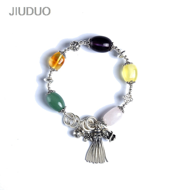 bracelets 925 sterling silvernatural amber classic beeswax bracelets for women fine jewelry for woemen