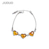 bracelets jewelry natural amber beeswax female bracelet 925 silver inl to support the re-examination identification