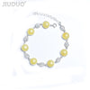 jewelry Genuine Poland imported natural amber gold beeswax sterling silver Bracelets set Factory price fidelity