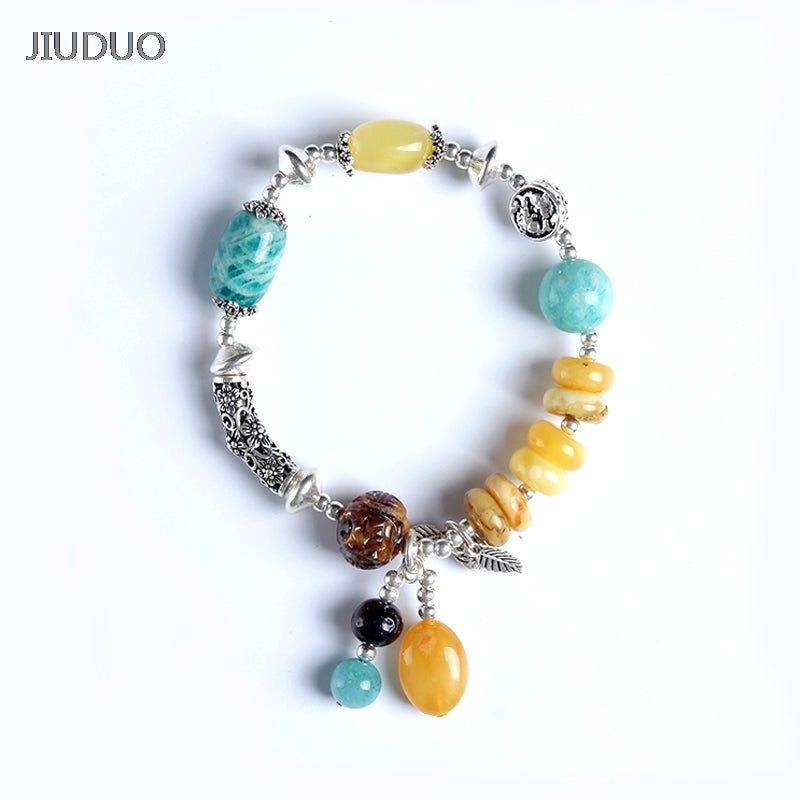jewelry Genuine luxury Bracelet Amber Hand with Certificate Natural Blood Perfection DIY Men and Women Blood Park Chain