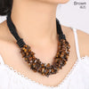 jewelry Multicolor optional gravel necklace for women creative shell crystal necklaces outdoor ethnic jewelry