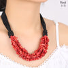 jewelry Multicolor optional gravel necklace for women creative shell crystal necklaces outdoor ethnic jewelry