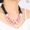 jewelry Multicolor optional gravel necklace for women creative shell crystal necklaces outdoor ethnic jewelry