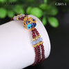 jewelry Multiple styles Exquisite garnet bracelet for women Three chain combination garnet jewelry of bracelets