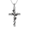 JLMBZ Leaf Jesus Cross Rose Necklace naszyjnik for Women Bijoux Femme kpop цепь на шею Classic Vintage чокер jewellery