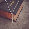 JLMBZ Leaf Jesus Cross Rose Necklace naszyjnik for Women Bijoux Femme kpop цепь на шею Classic Vintage чокер jewellery