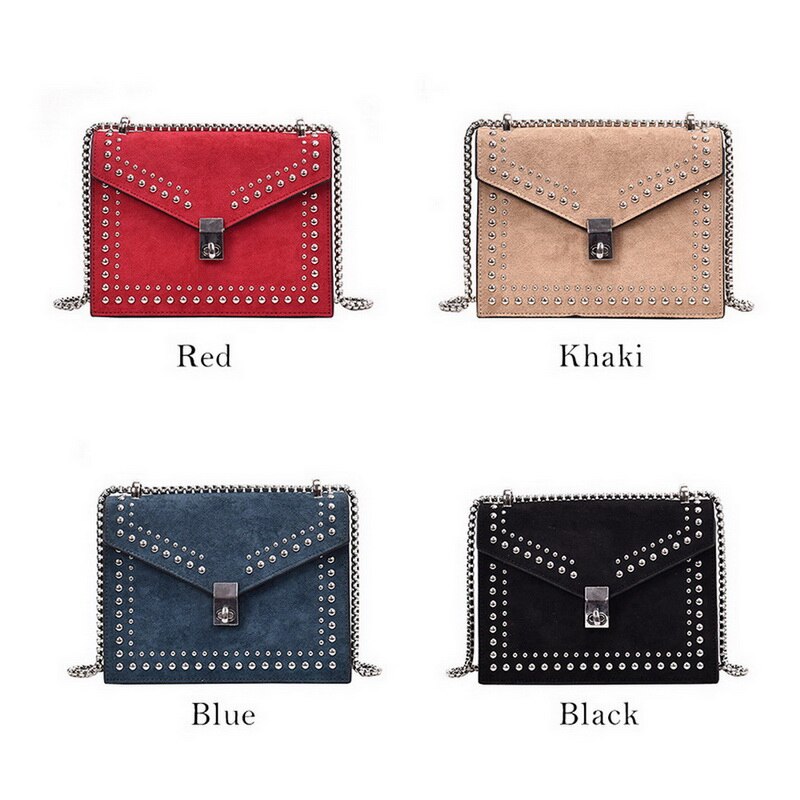 JODIMITTY 2022 Vintage Leather Crossbody Bags For Women Travel Handbag Chain Rivet Lock Small Shoulder Messenger Female