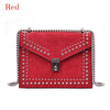 JODIMITTY 2022 Vintage Leather Crossbody Bags For Women Travel Handbag Chain Rivet Lock Small Shoulder Messenger Female