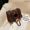 JODIMITTY 2022 Vintage Leather Crossbody Bags For Women Travel Handbag Chain Rivet Lock Small Shoulder Messenger Female