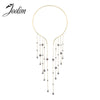 JOOLIM Jewelry /Chain Tassel Pendant Cuff Choker Necklace Waterfall Necklace Statement Jewelry Stylish 2021 Trend