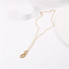 JOOLIM Jewelry  Gold Finish Pig Snout Toggle Necklace Stainless Steel Necklace
