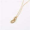 JOOLIM Jewelry  Gold Finish Pig Snout Toggle Necklace Stainless Steel Necklace