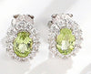 JOVO 925 Sterling Silver Earrings Women Oval Fancy Colored Sapphire Ladies Stud Earrings Wholesale Fine Jewelry Wedding Gifts