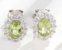 JOVO 925 Sterling Silver Earrings Women Oval Fancy Colored Sapphire Ladies Stud Earrings Wholesale Fine Jewelry Wedding Gifts