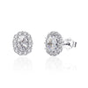JOVO 925 Sterling Silver Earrings Women Oval Fancy Colored Sapphire Ladies Stud Earrings Wholesale Fine Jewelry Wedding Gifts