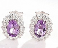 JOVO 925 Sterling Silver Earrings Women Oval Fancy Colored Sapphire Ladies Stud Earrings Wholesale Fine Jewelry Wedding Gifts