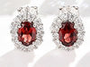 JOVO 925 Sterling Silver Earrings Women Oval Fancy Colored Sapphire Ladies Stud Earrings Wholesale Fine Jewelry Wedding Gifts
