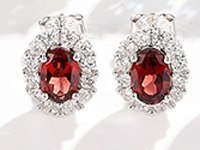 JOVO 925 Sterling Silver Earrings Women Oval Fancy Colored Sapphire Ladies Stud Earrings Wholesale Fine Jewelry Wedding Gifts