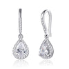 JOVO Natural Colored Gemstone Drop of Water Earrings Fine Jewelry Earrings For Women 925 Sterling Silver Fancy Colored Sapphire