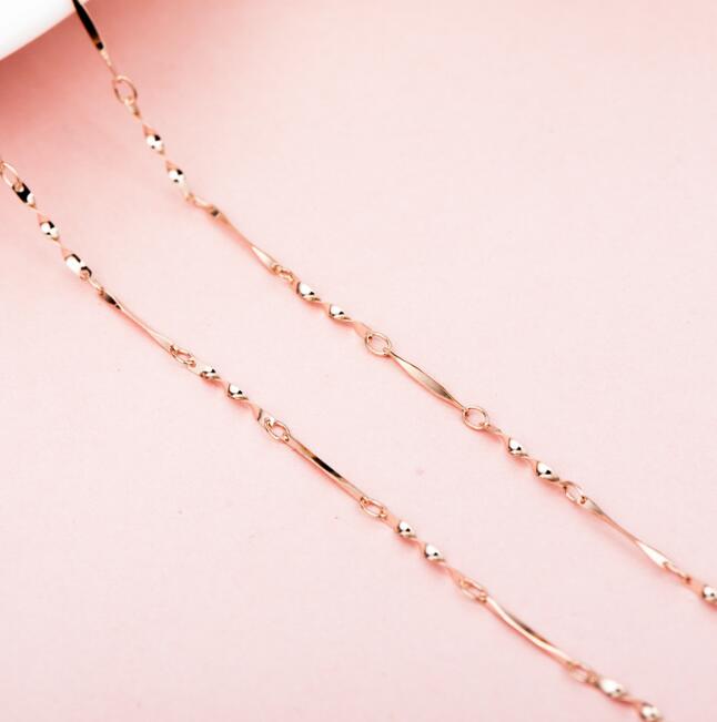 JOVO Trendy Classic women Twisted chain necklace sterling s925 silver Batch angle Fine Jewelry lady chain female gift