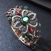 Brand Designer Crystal Bracelets Bangles Love Big Bracelets for Women Ladies Retro Gold Hand Cuff Bracelet Indian Jewelry