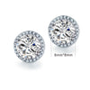 8*8mm 925 sterling silver earrings brincos Round Cut AAA Cubic Zirconia stud orecchini oorbellen silver 925 jewelry