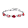 S925 Charm Bracelet for Woman 925 Sterling Silver Oval Gemstone Bracelets & Bangles Classic Wedding Jewelry 6 Colors