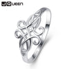 Vintage 100% Real 925 Sterling Silver Fine Jewelry For Women Classical Hollow Carving Rings Wedding Ring