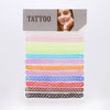 JUCHAO Choker Tattoo Necklace for Girls Gothic Chokers Necklaces for Women Elastic Hollow Punk Jewellery 12 pcs/Set
