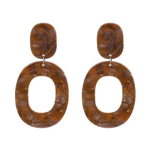 5 colors   2020 Bijoux resin Earrings statement drop Earrings Wholesales Women Jewelry earring