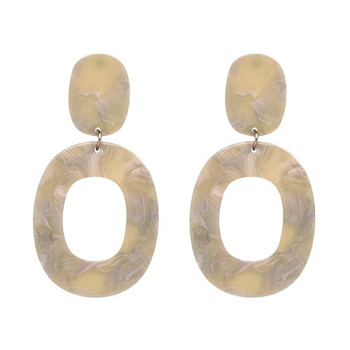 5 colors   2020 Bijoux resin Earrings statement drop Earrings Wholesales Women Jewelry earring