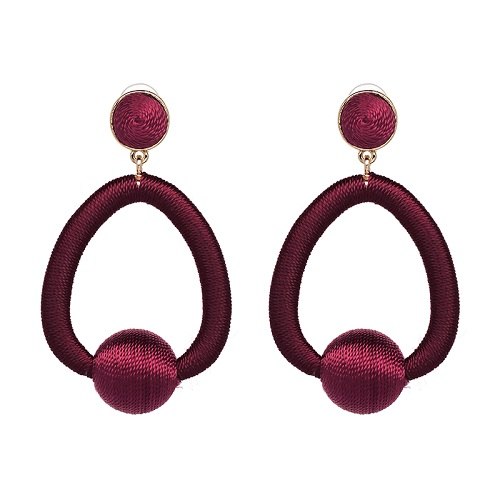 7 colors statement pom pom drop earring Jewelry Hot Selling Elegant Earrings for Women earrings
