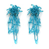 Elegant Bohemian Style Long Drop Earrings For Girls Crystal Fringed Statement Jewelry Wholesale Brincos