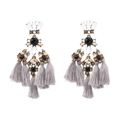 MINI FALCON Tassel Earring Make a boho luxe statement fashion fringed statement drops earring Fringing earrings jewelry