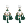MINI FALCON Tassel Earring Make a boho luxe statement fashion fringed statement drops earring Fringing earrings jewelry