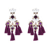 MINI FALCON Tassel Earring Make a boho luxe statement fashion fringed statement drops earring Fringing earrings jewelry